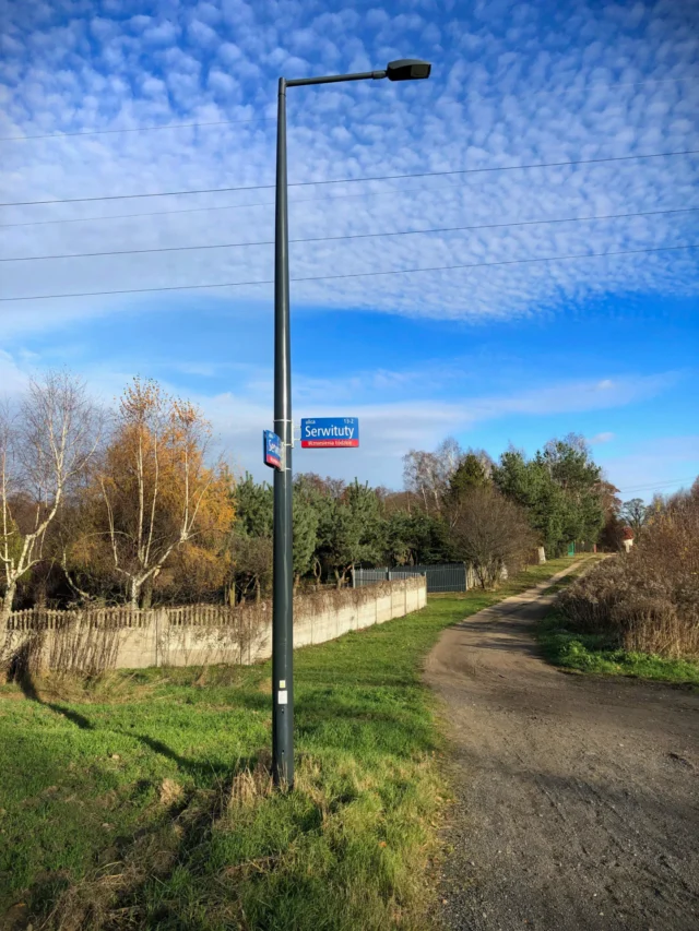 Oświetlenie by Agra Łódź ul. Serwituty Oświetlenie by Agra Łódź ul. Serwituty