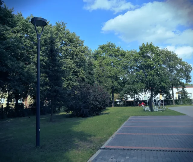 Łask Żłobek Słupy Oświetleniowe prod. Agra Łask Żłobek Słupy Oświetleniowe prod. Agra